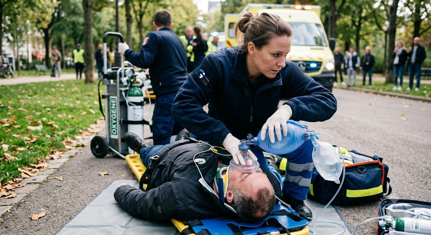 Matériel technique oxygénothérapie d'urgence